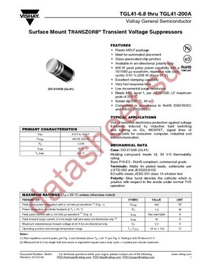 TGL41-36A-E3/97 datasheet  